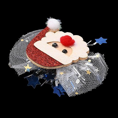 Chistmas Theme Felt & Gauze Alligator Hair Clips PHAR-F019-02-1