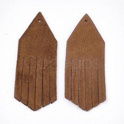 Eco-Friendly Sheepskin Leather Tassel Pendants FIND-S301-13A-04-1