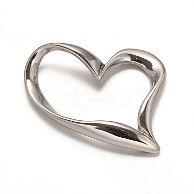 Tarnish Resistant 304 Stainless Steel Heart Linking Rings STAS-L162-10-1