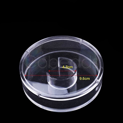 Round Plastic Single Bracelet Display Case PW-WG85095-03-1