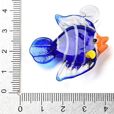 Handmade Lampwork Pendants LAMP-A004-02G-1