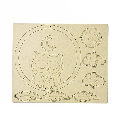 DIY Owl Wind Chime Making Kits DIY-A029-07-1