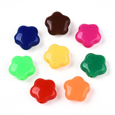 Opaque Acrylic Beads SACR-N018-12-1