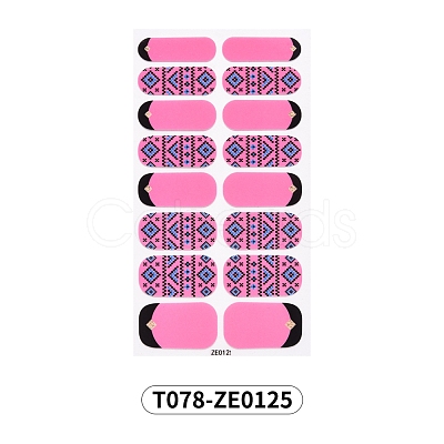 Nail Art Full Cover Nail Art Wrap MRMJ-T078-ZE0125-1