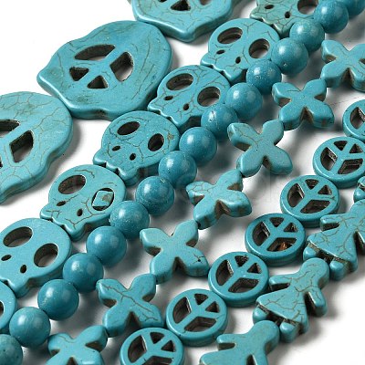 Synthetic Turquoise Beads TURQ-H033-1-1