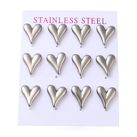 304 Stainless Steel Stud Earring EJEW-C099-04P-1