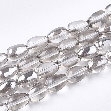 Electroplate Glass Beads Strands EGLA-T013-01J-1