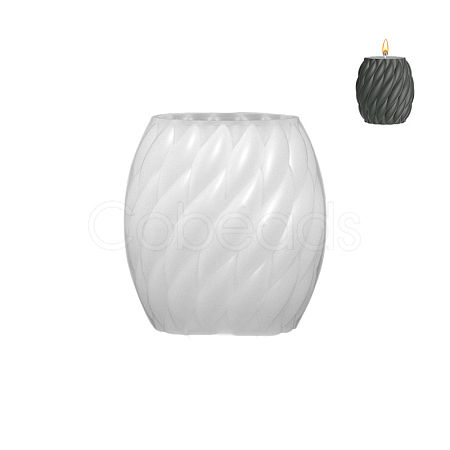 Twisted Barrel DIY Candle Silicone Molds WG66413-02-1