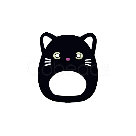 Cat with Unicorn Shape Food Grade Eco-Friendly Silicone Focal Beads PW-WGE97CE-01-1