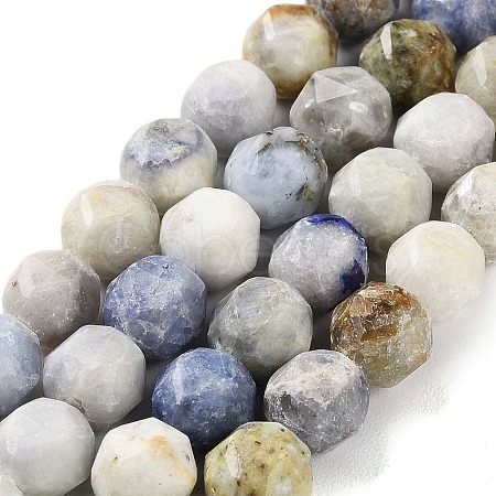 Natural Sodalite Beads Strands G-NH0021-A25-02-1