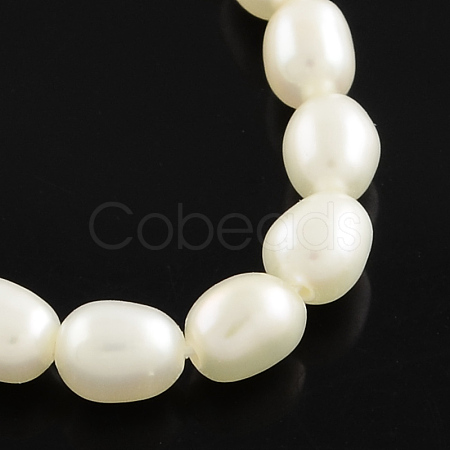 Natural Cultured Freshwater Pearl Beads Strands PEAR-Q003-5mm-03-1