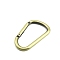 Zinc Alloy Spring Gate Rings, Light Gold, 74mm