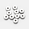 Tarnish Resistant 304 Stainless Steel Beads, Flat Round, Stainless Steel Color, 8x2mm, Hole: 2mm