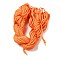 Nylon Thread, Nylon Jewelry Cord for Custom Woven Bracelets Making, Orange Red, 2mm, about 13.12 yards(12m)/bundle, 10bundles/bag, about 131.23 yards(120m)/bag