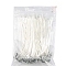 Cotton Candlewick, with Metal Sustainer Tabs, for DIY Candle Making, White, 15cm, 100pcs/set