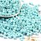 Opaque Acrylic Beads, cube, Cyan, 4x4x4mm, Hole: 1.4mm