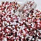 Transaparent Glass Beads, Mixed Shapes, Indian Red, 20~50mm