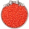 Baking Paint Glass Seed Beads, Round Hole, Peanut, Orange Red, 6x4mm, Hole: 1mm, about 100pcs/set