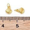 925 Sterling Silver Shell Charms with Jump Rings STER-K181-07G-3