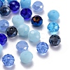 8 Style Opaque Solid Color & Electroplate Glass Beads EGLA-YW0001-19A-4