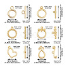  Jewelry 24 Sets 6 Style Brass Toggle Clasps KK-PJ0001-18-2