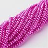Glass Pearl Beads Strands HY4MM114-3