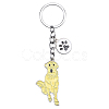 WEWAYSMILE Dog Keychain Car Keychain Pet Pendant Key-Ring Lovely Dog Key-ring Portable Metal Keychain Gift for Pet Lover Birthday Puppy Theme Party Supplies (Labrador) JX806A-1