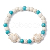 Synthetic Turquoise Bracelets BJEW-JB11150-02-1