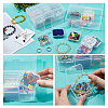 Rectangle PP Plastic Bead Organizer Storage Box with 12Pcs Small Plastic Hinged Lid Beads Containers CON-WH0088-32-3