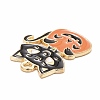 Halloween Alloy Enamel Pandants X-ENAM-C004-07-3