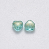 Transparent Spray Painted Glass Beads X-GLAA-R211-02-B05-2