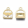 Alloy Enamel Pendants PALLOY-S133-009-2