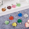 Cheriswelry 20Pcs 10 Colors Cat Eye Pendants G-CW0001-10-6