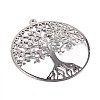 Filigree Tree of Life Brass Pendants KK-M171-01B-1