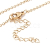 Natural Shell Heart Pendant Necklace with 304 Stainless Steel Chains for Women NJEW-C016-07G-4