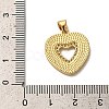 Rack Plating Brass Cubic Zirconia Pendants KK-K385-60G-6