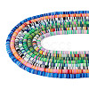 8 Strands 8 Colors Handmade Polymer Clay Beads Strands CLAY-TA0001-30-11