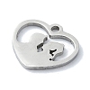 Non-Tarnish 304 Stainless Steel Charms STAS-C097-38A-P-2