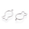 Rhodium Plated 925 Sterling Silver Charms STER-T004-67P-2