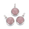 Natural Rhodochrosite Pendants G-L512-B18-1