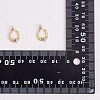 Rack Plating Brass Micro Pave Clear Cubic Zirconia Pendants ZIRC-SZ0004-04-8