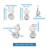 20Pcs 2 Styles Silicone Ear Nuts FIND-TA0001-47B-15