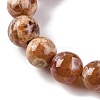 Natural Fire Crackle Agate Beads Strands G-G163-A01-04-4