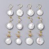 Natural Pearl Dangle Earring Sets EJEW-JE03912-1