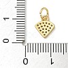 Rack Plating Brass Micro Pave Cubic Zirconia Pendants KK-K392-38G-3