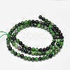 Natural Round Ruby in Zoisite Bead Strands G-F289-12-4mm-2