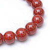 Painted Glass Beads Strands X-DGLA-S071-10mm-B20-2