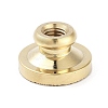 Texture Theme Roung Brass Stamp Head AJEW-M036-06N-G-3