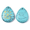 Synthetic Turquoise Pendants G-T122-72H-3