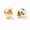 Rack Plating Brass Round Ball Chunky Hoop Earrings for Women EJEW-C029-04G-2